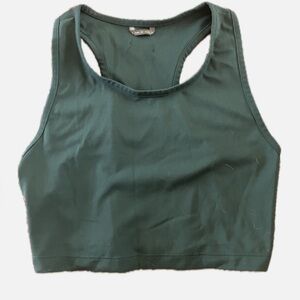 Oiselle green crop